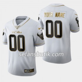Houston Texans Tröjor Custom Nike Vit Golden Edition 100th - Herr